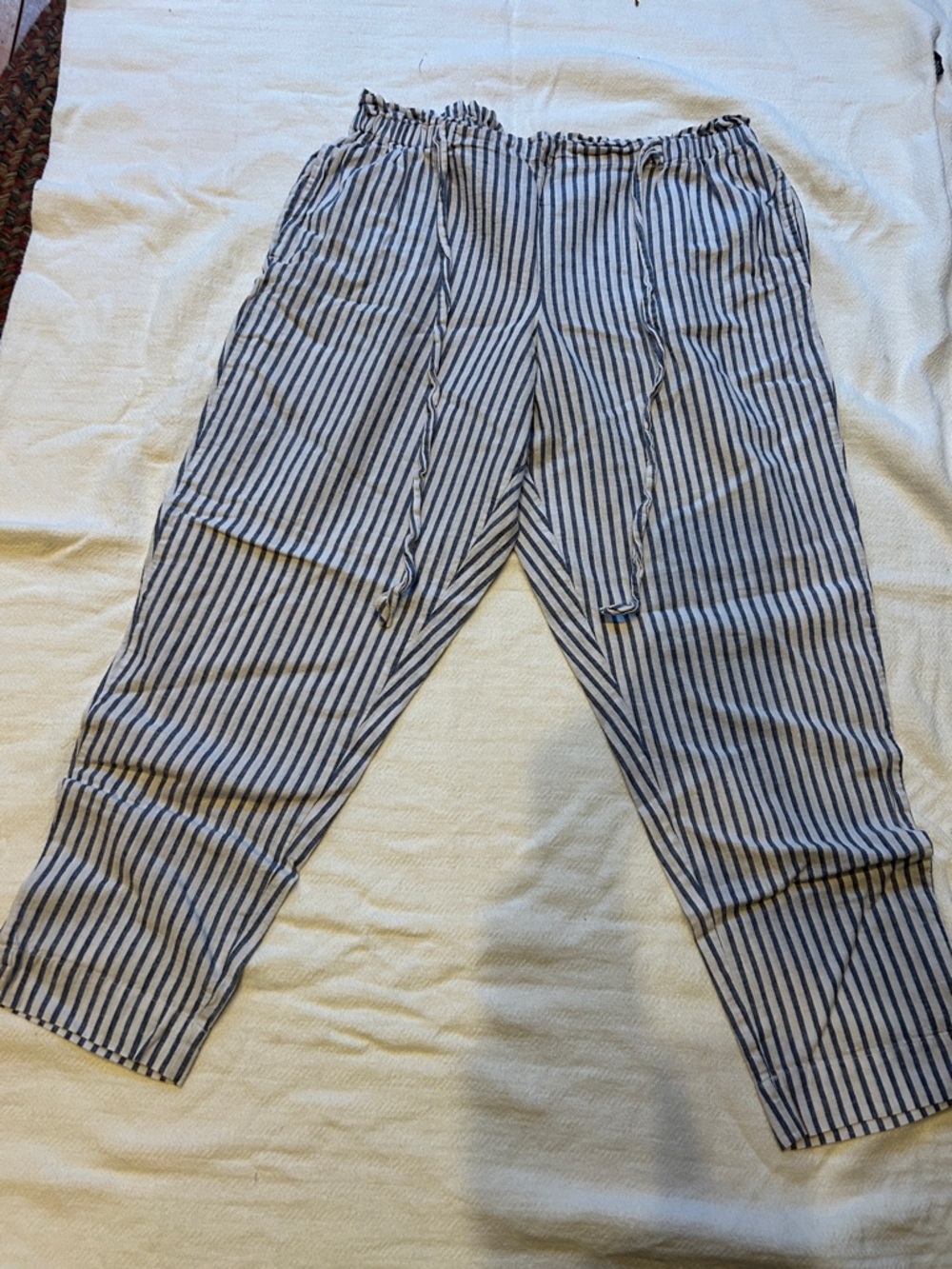 beachlunchlounge Blue and White Striped Jumpsuit